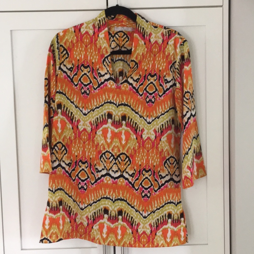 Natori Multicolor Print Tunic Size S